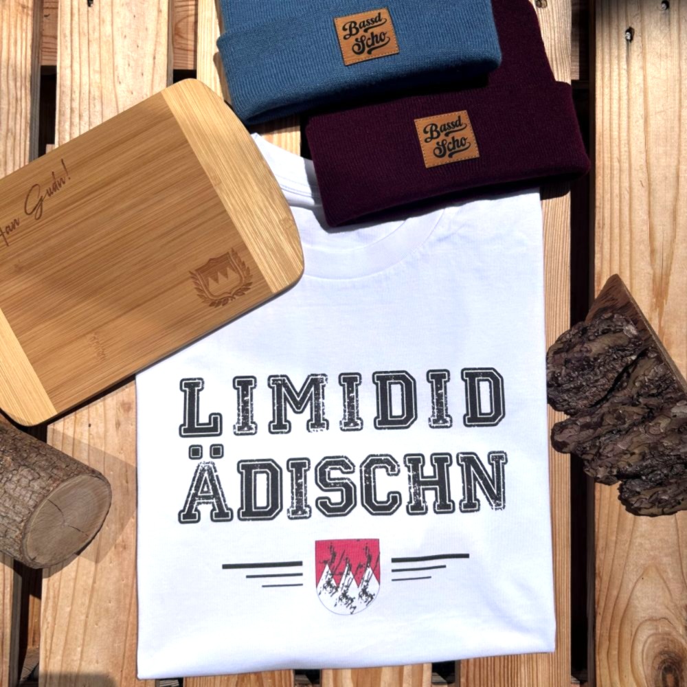Limidid Ädischn Vintage T-Shirt Herren Frankenstyle Fränkische T-Shirts Annather Story Fränkische Mode Geschenke und typische Mitbringsel Nürnberg Würzburg Coburg Bayreuth Fürth Erlangen Bamberg Fränkische Schweiz Shop