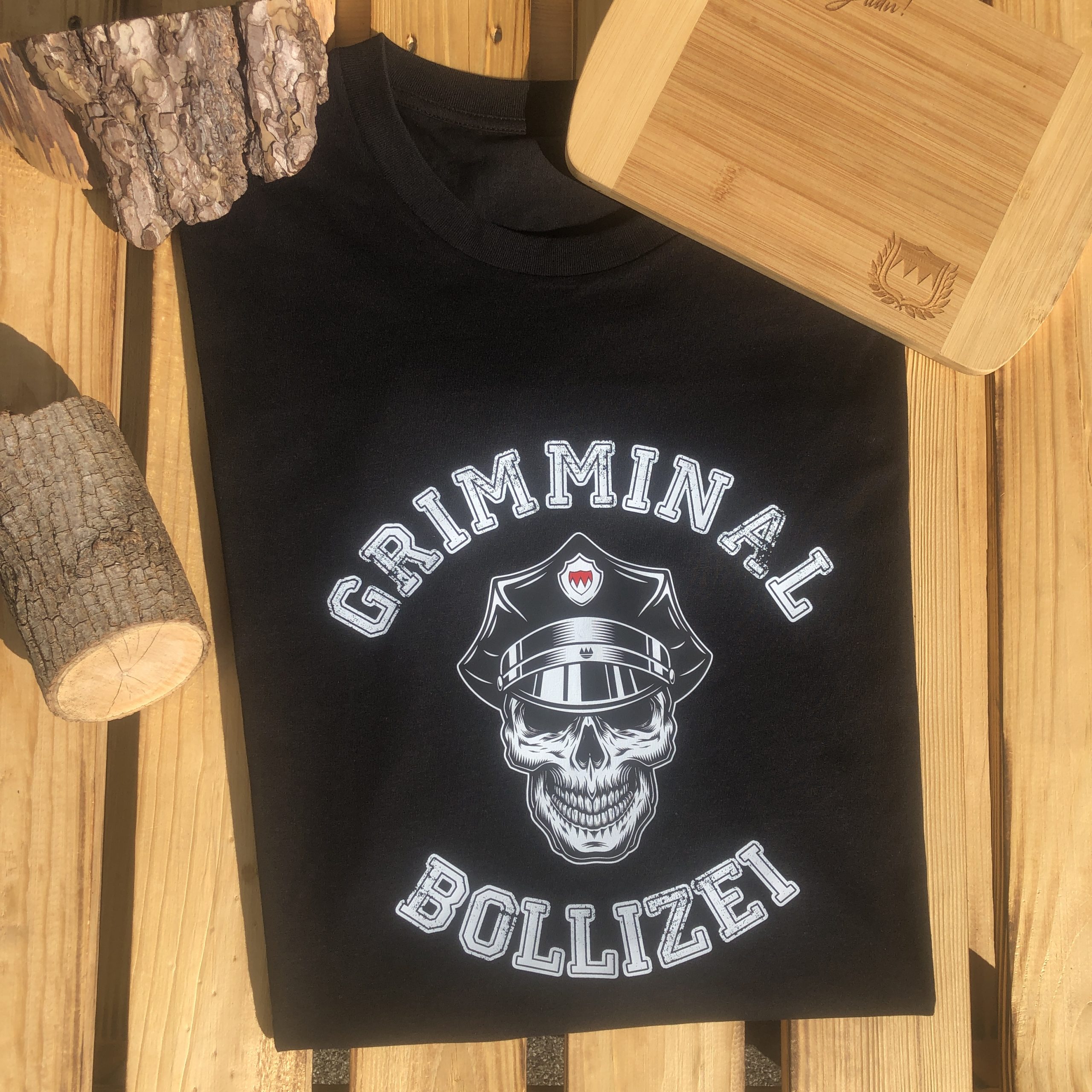 Grimminalbollizei T-Shirt Frankenstyle Fränkische Polizei Shirts