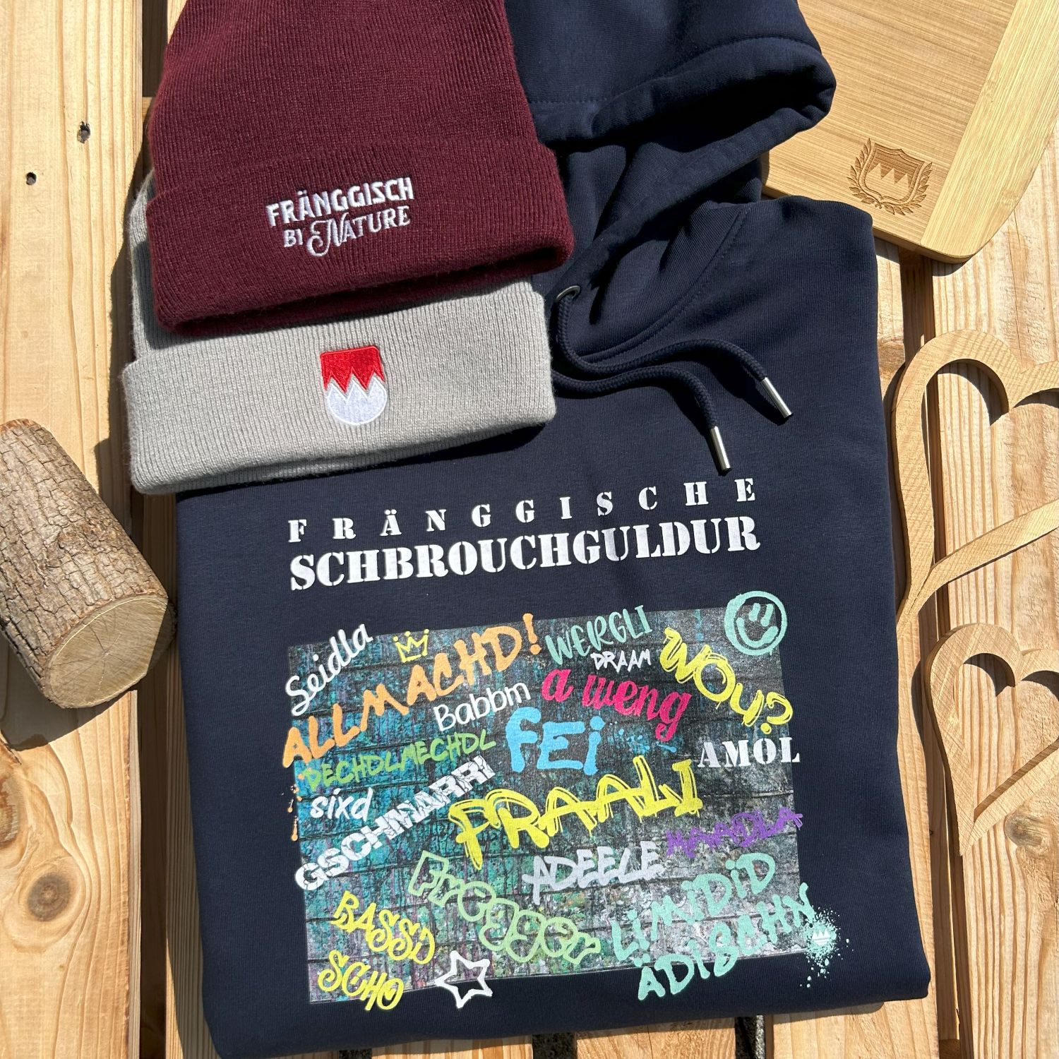 Fränggische Schbrouchguldur Frankenstyle Hoodie Fränkische Sprache Dialekt Wörter Nürnberg Erlangen Würzburg Fürth Bamberg Coburg Bayreuth Shop Mode