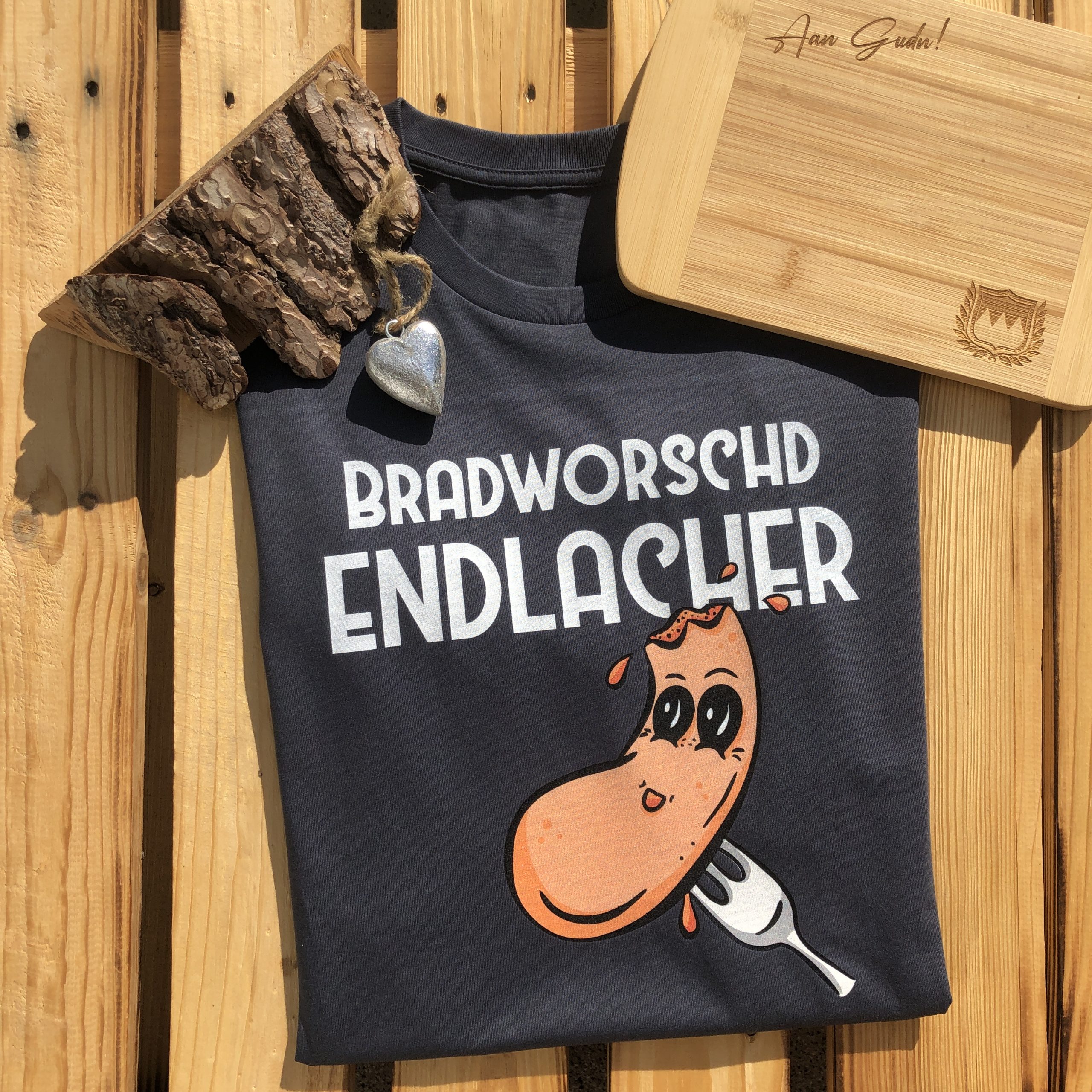 Bradworschd Endlacher T-Shirt Frankenstyle Fränkische Grill T-Shirts