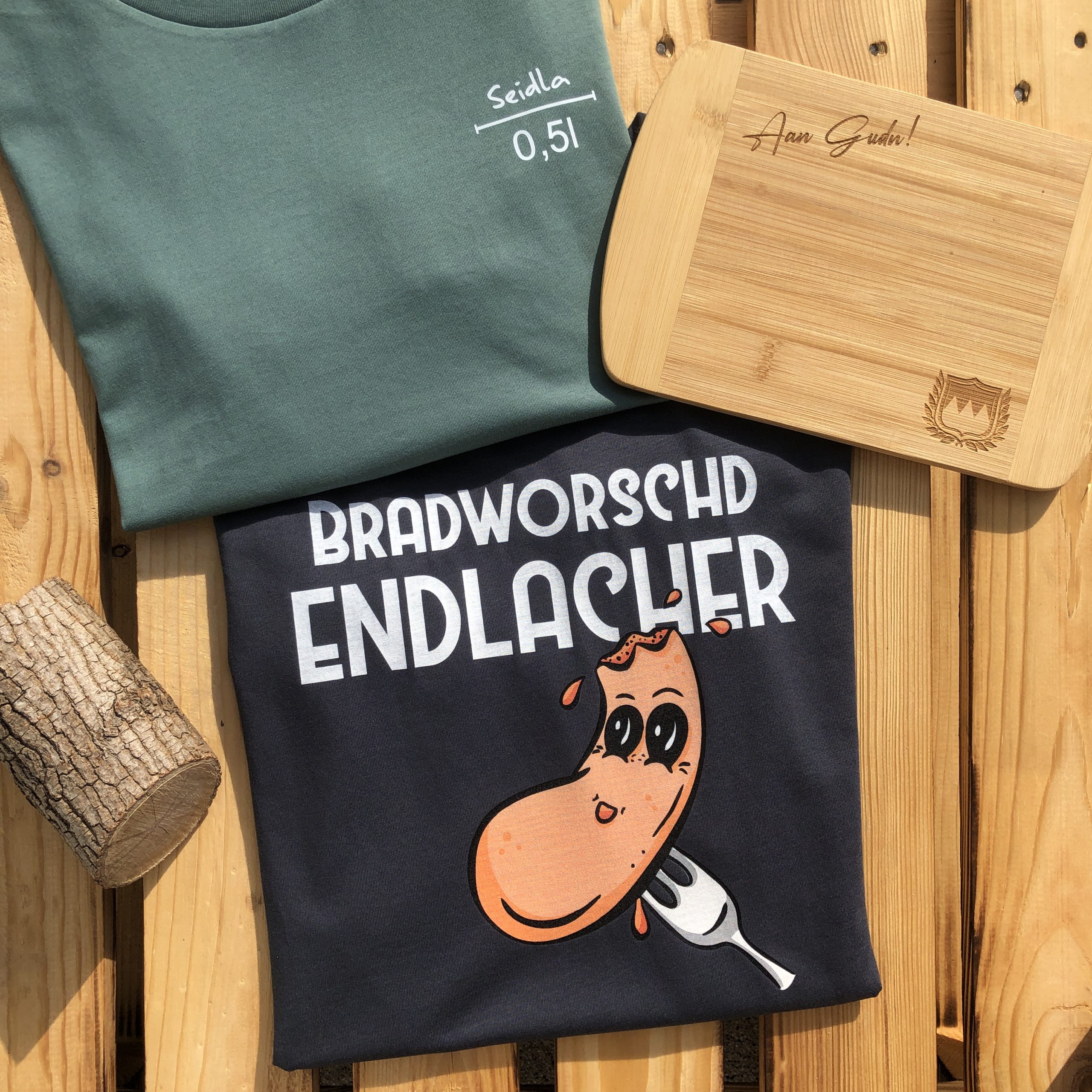 Bradworschd Endlacher T-Shirt Frankenstyle Franken Geschenke T-Shirts