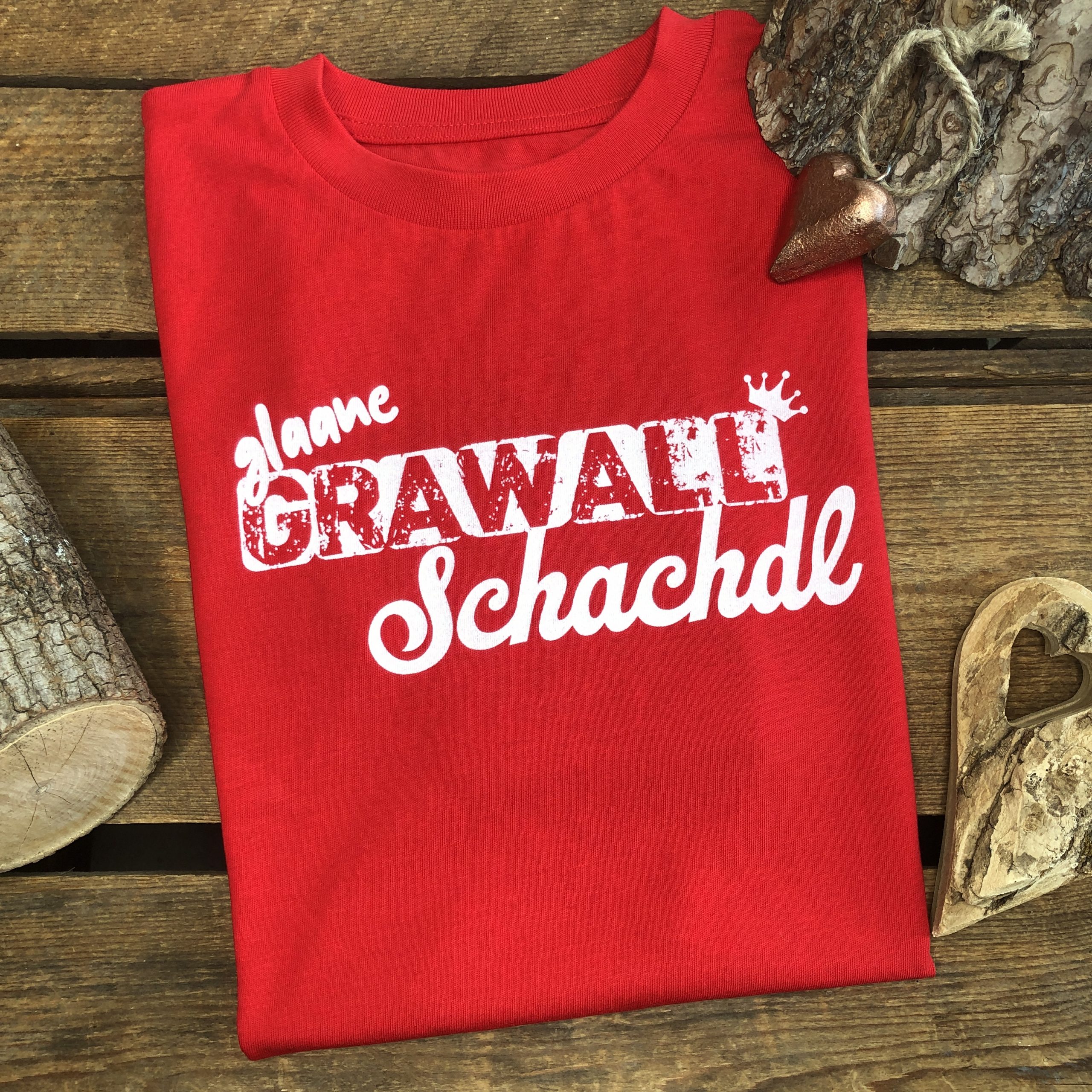 Glaane Grawallschachdl T-Shirt Mädchen Frankenstyle