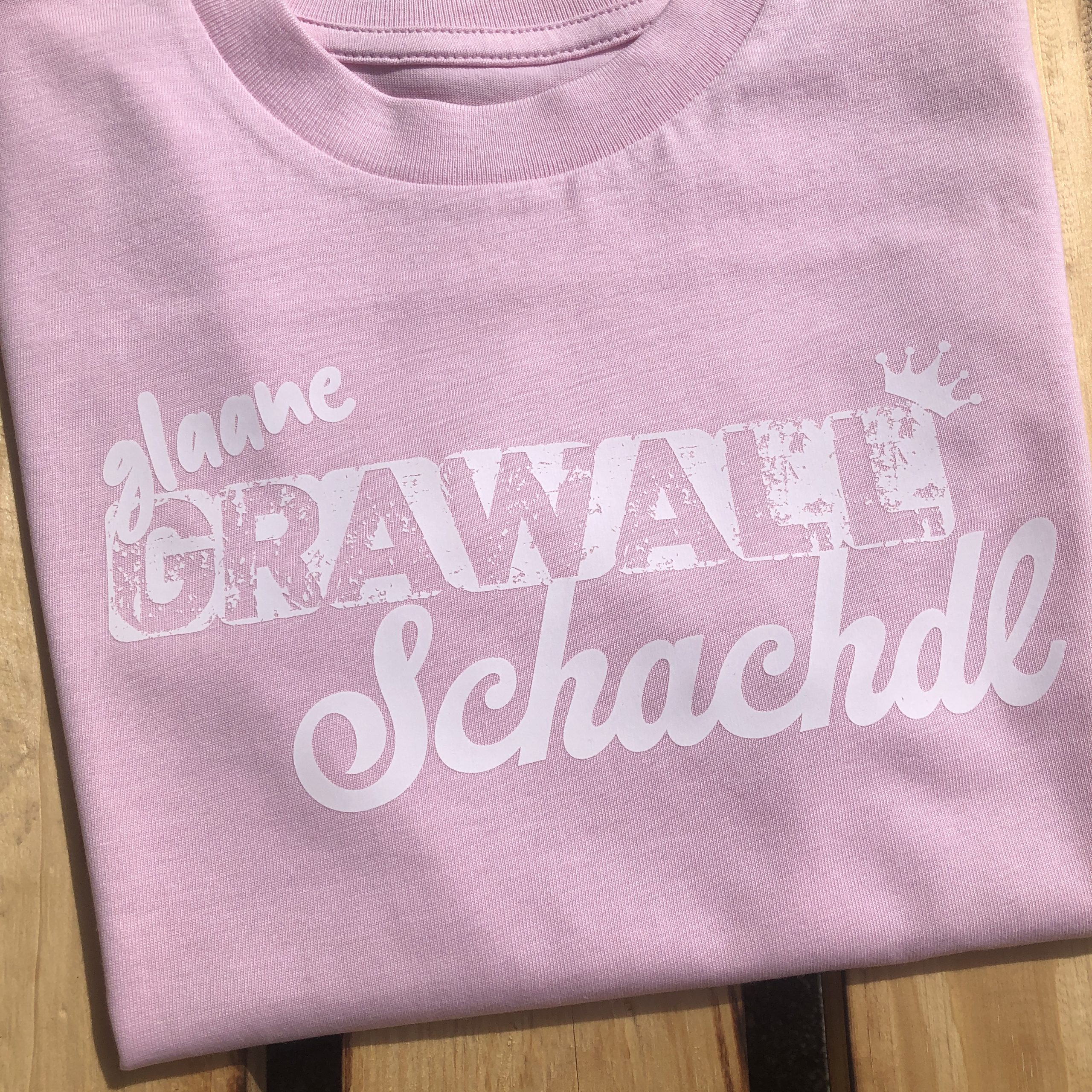 glaane Grawallschachdl T-Shirt Mädchen Fränkische Mädchenshirts Frankenstyle