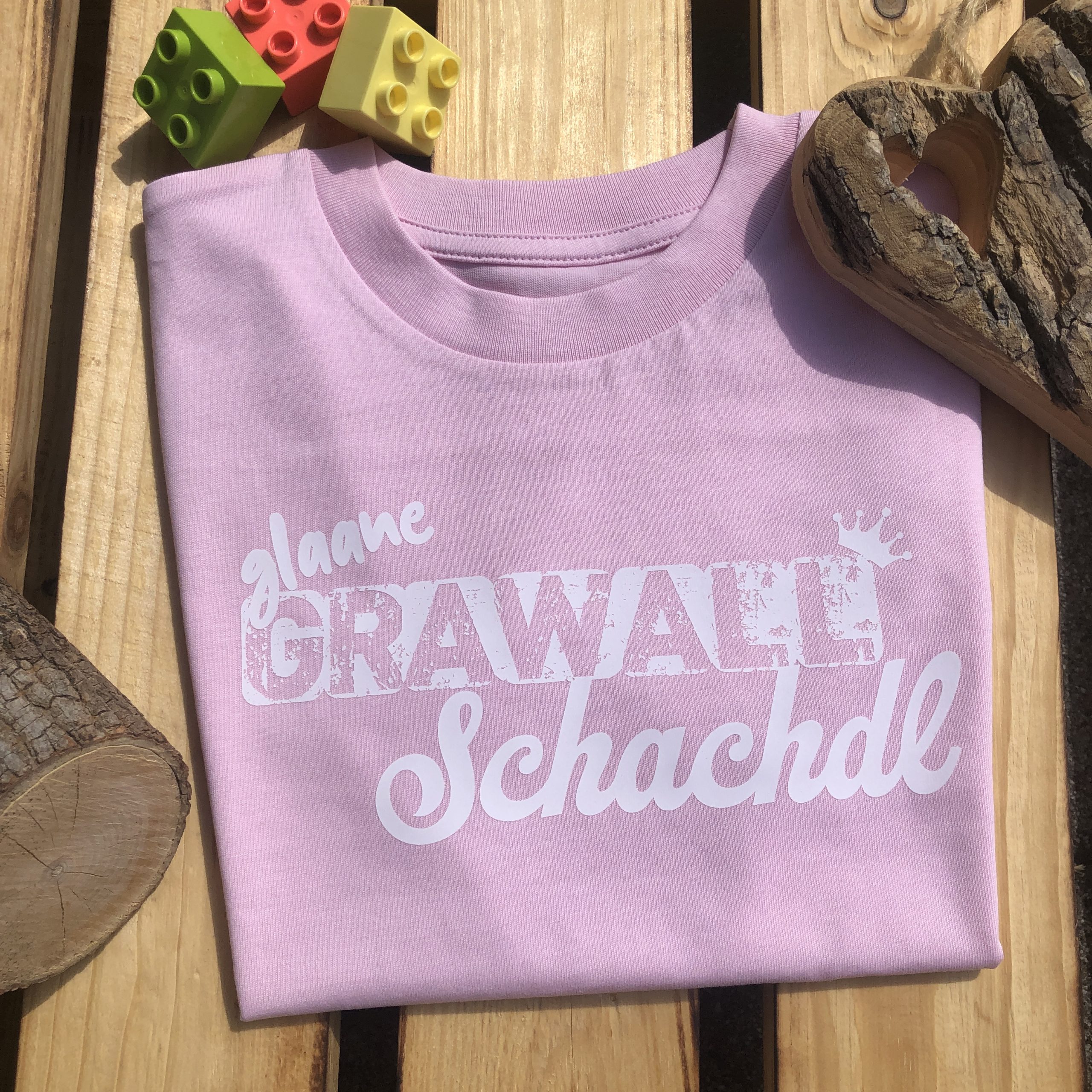 glaane Grawallschachdl Mädchen T-Shirt Frankenstyle Fränkische Mädchenmode