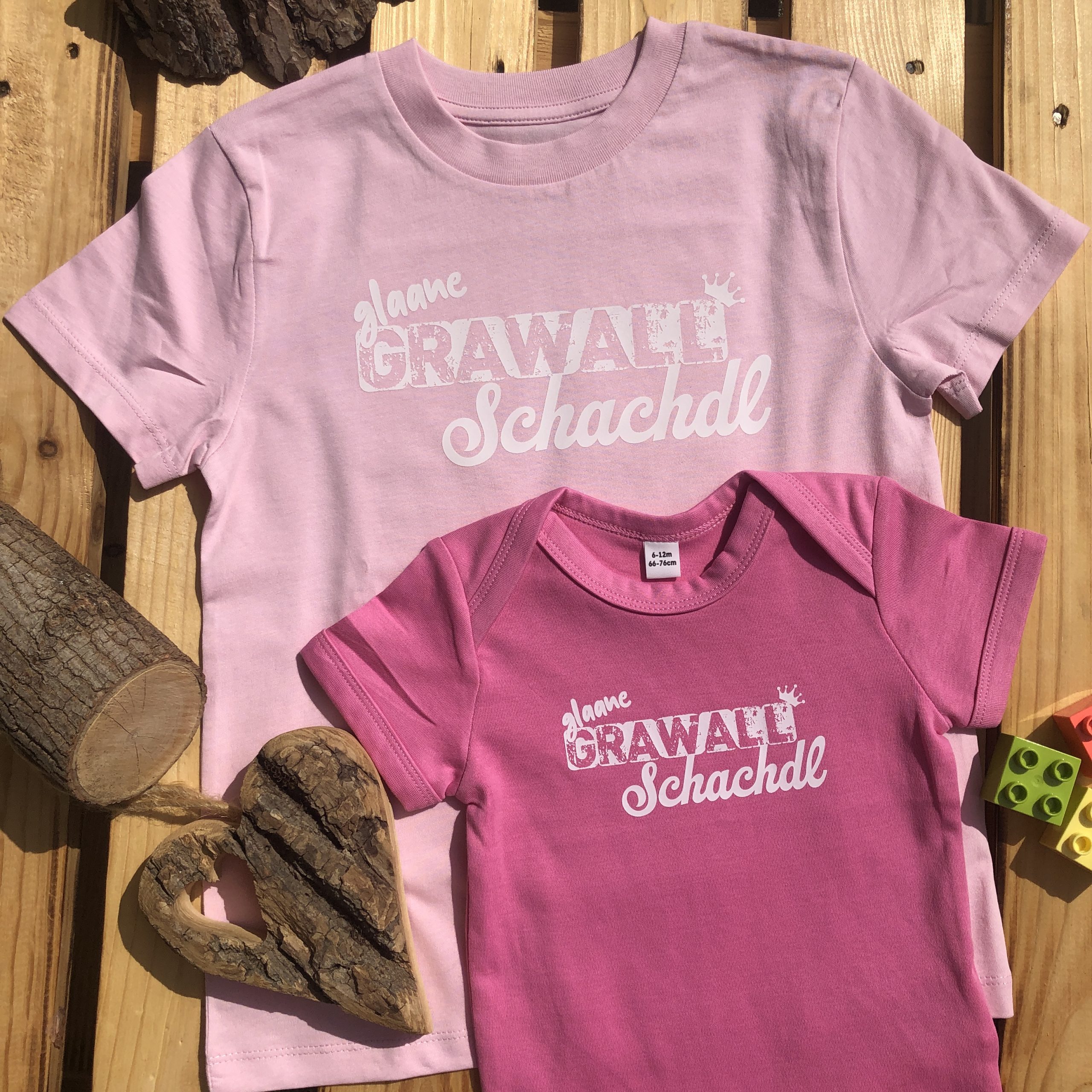 glaane Grawallschachdl Mädhcne T-Shirt Fränkische Kinderkleidung Frankenstyle