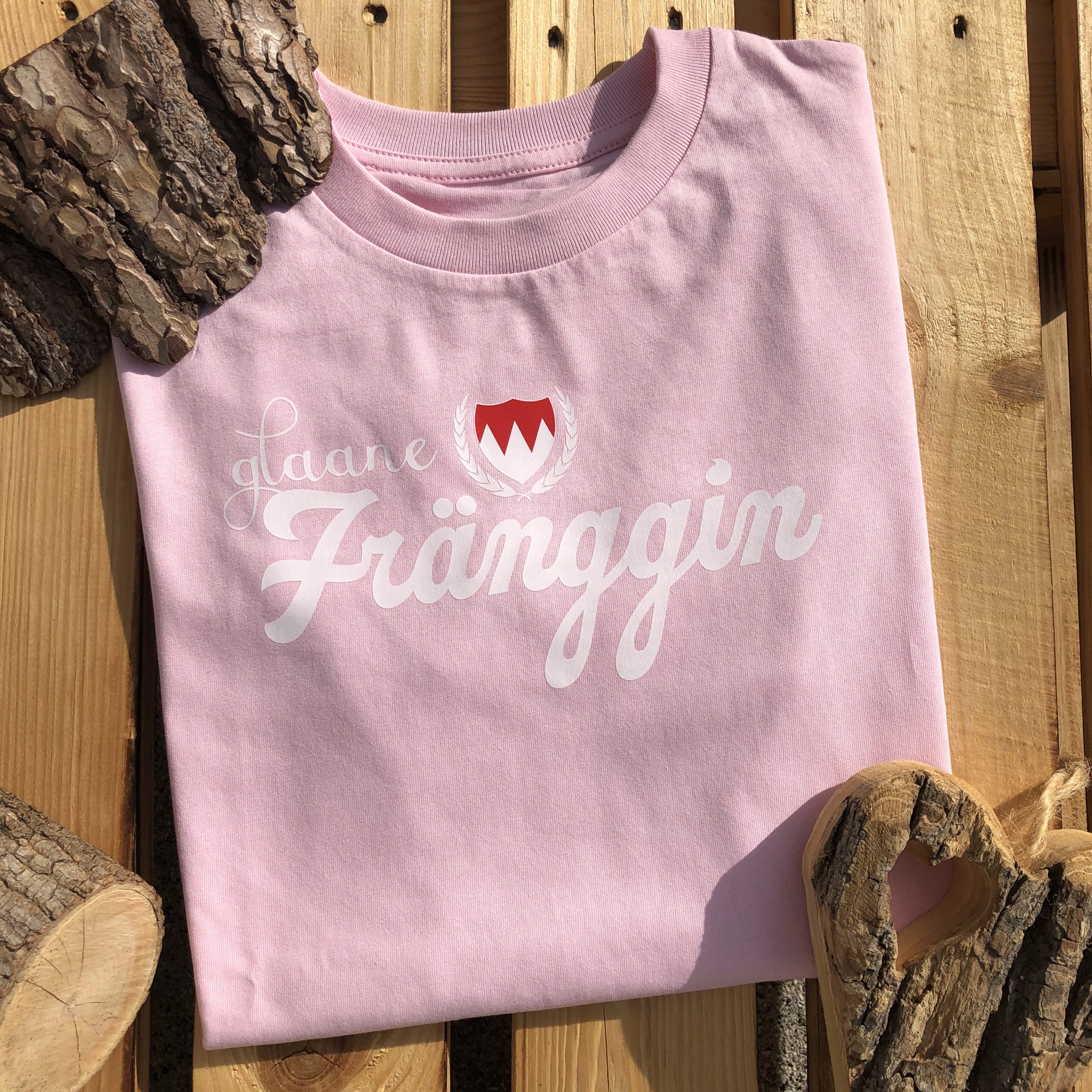 glaane Fränggin T-Shirt Mädchen Frankenstyle Fränkische SHirts für Mädchen Shop Würzburg