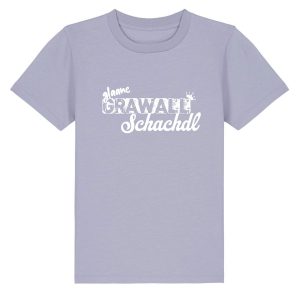 Glaane Grawallschachdl Mädchen T-Shirt Kindershirt Frankenstyle