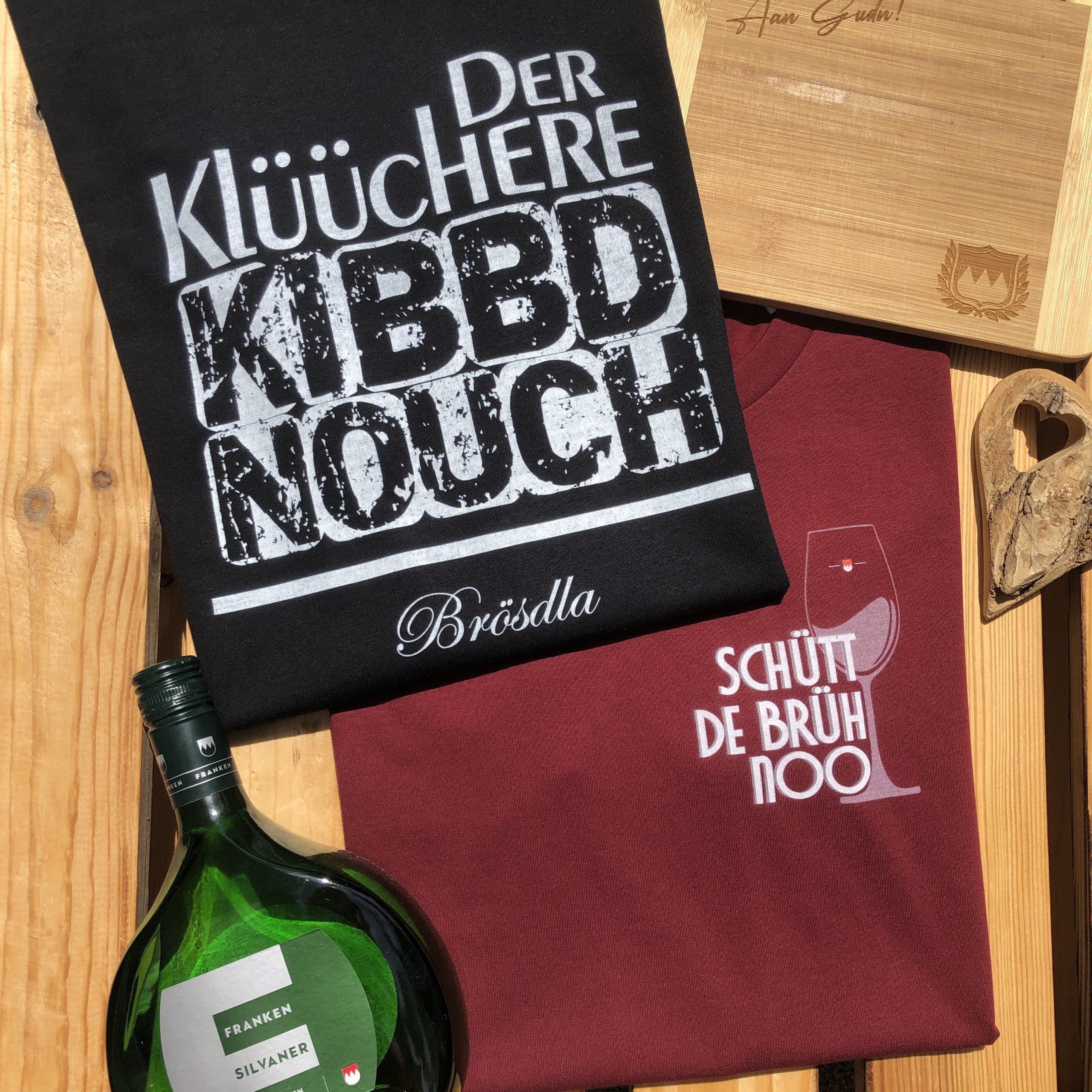 Schütt de Brüh noo T-Shirt Damen Frankenstyle Franken Wein Shirts Shop Nürnberg