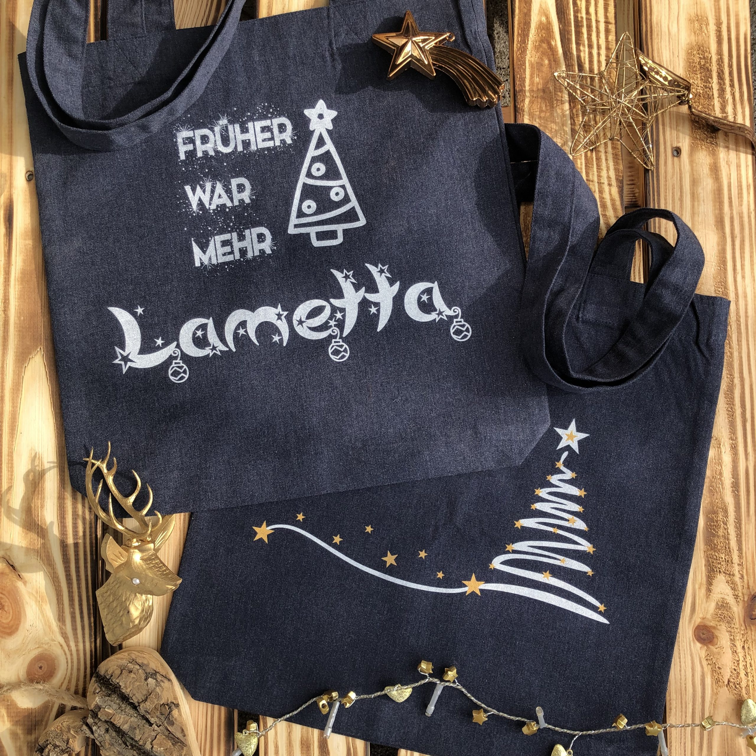 Früher war mehr Lametta Tasche Weihnachten