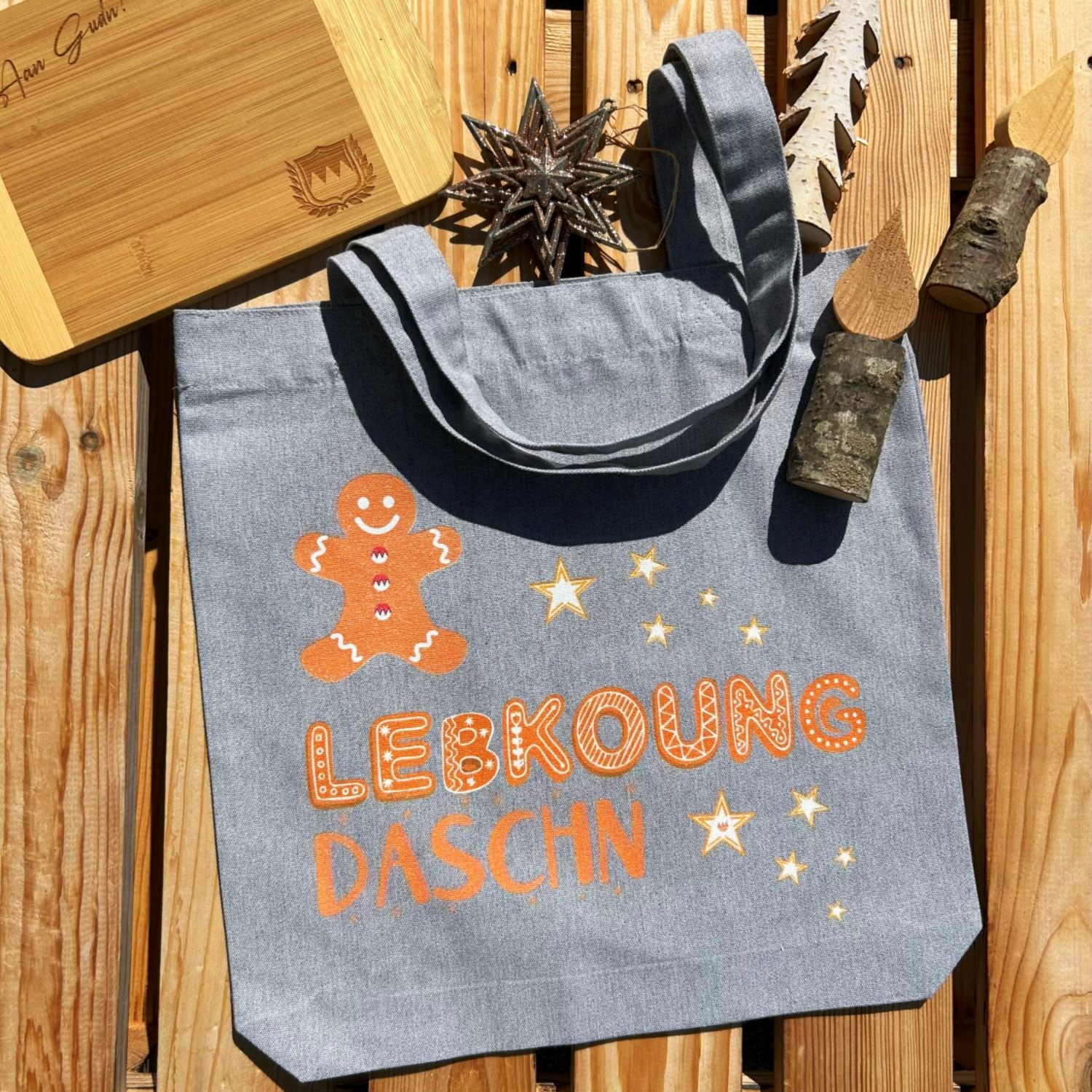 Lebkoung Daschn Lebkuchen Tasche von Frankenstyle Christkindelmarkt Weihnachtsmarkt Adventsmarkt Tasche Nürnberg Würzburg Franken Erlangen Bamberg Fürth Eichstätt Brombachsee Bayreuth Coburg Weihnachtsgeschenke