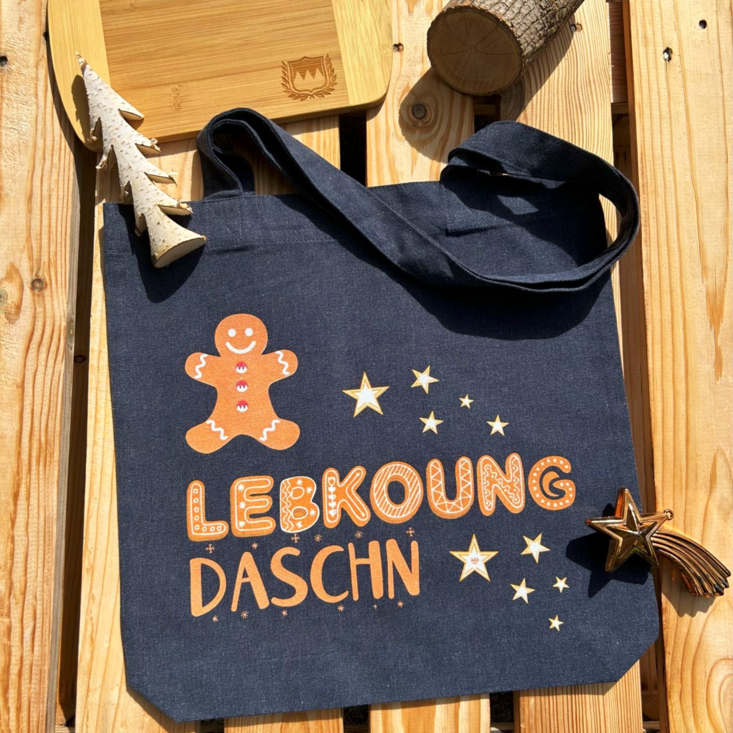 Lebkoung Daschn Lebkuchen Tasche von Frankenstyle Christkindelmarkt Weihnachtsmarkt Adventsmarkt Tasche Nürnberg Würzburg Franken Erlangen Bamberg Fürth Eichstätt Brombachsee Bayreuth Coburg Weihnachtsgeschenke
