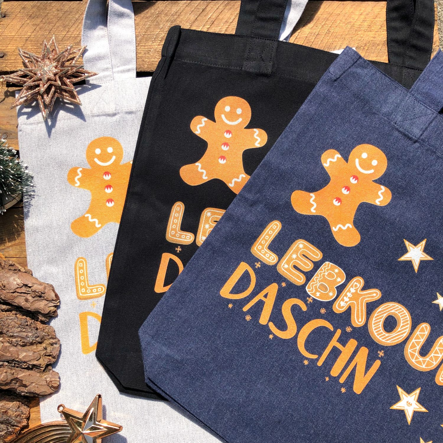 Lebkoung Daschn Lebkuchen Tasche von Frankenstyle Christkindelmarkt Weihnachtsmarkt Adventsmarkt Tasche Nürnberg Würzburg Franken Erlangen Bamberg Fürth Eichstätt Brombachsee Bayreuth Coburg Weihnachtsgeschenke