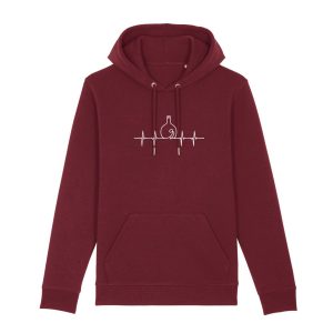 Bocksbeudl Bocksbeutel Weinflasche Herzschlag Hoodie Frankenstyle Fränkischer Wein Hoodies Frankenwein Lustige Franken Sprüche annather Story Shop Nürnberg Erlangen Coburg Herzogenaurach Fränkische Schweiz Bamberg Fürth Bayreuth Coburg Shop Mode