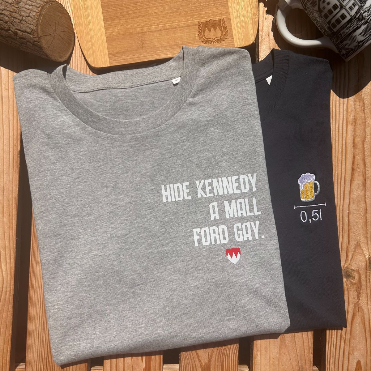 Hide Kennedy amol ford gay T-Shirt Frankenstyle Fränkische Shirts Fränkische Geschenke und typisch fränkische Mitbringsel Bamberg Nürnberg Erlangen Bayreuth Fürth Würzburg Coburg Fränkische Schweiz Mode Shop