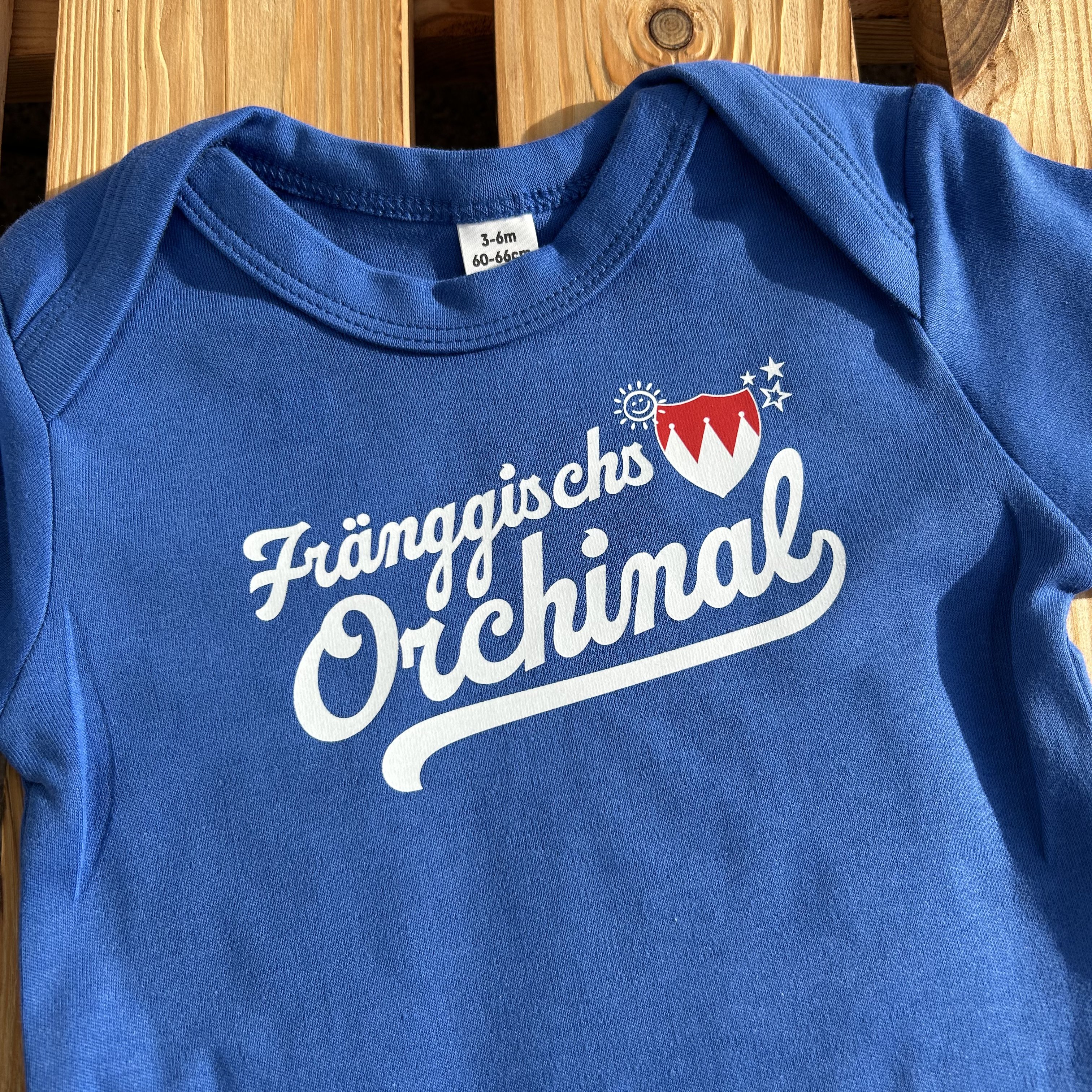 Fränggischs Orchinal Baby Body Franken Frankenstyle Fränkische Babysachen Babykleidung Franken Baby Shop Nürnberg Erlangen Coburg Würzburg Bayreuth Fürth Herzogenaurach Baby Laden
