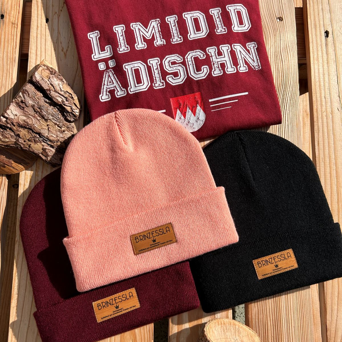 Fränkische Mütze Brinzessla Prinzessin Winter Strickmütze Frankenstyle Franken Beanie für Damen und Mädchen Kinder Fränkische Geschenke und Weihnachtsgeschenke