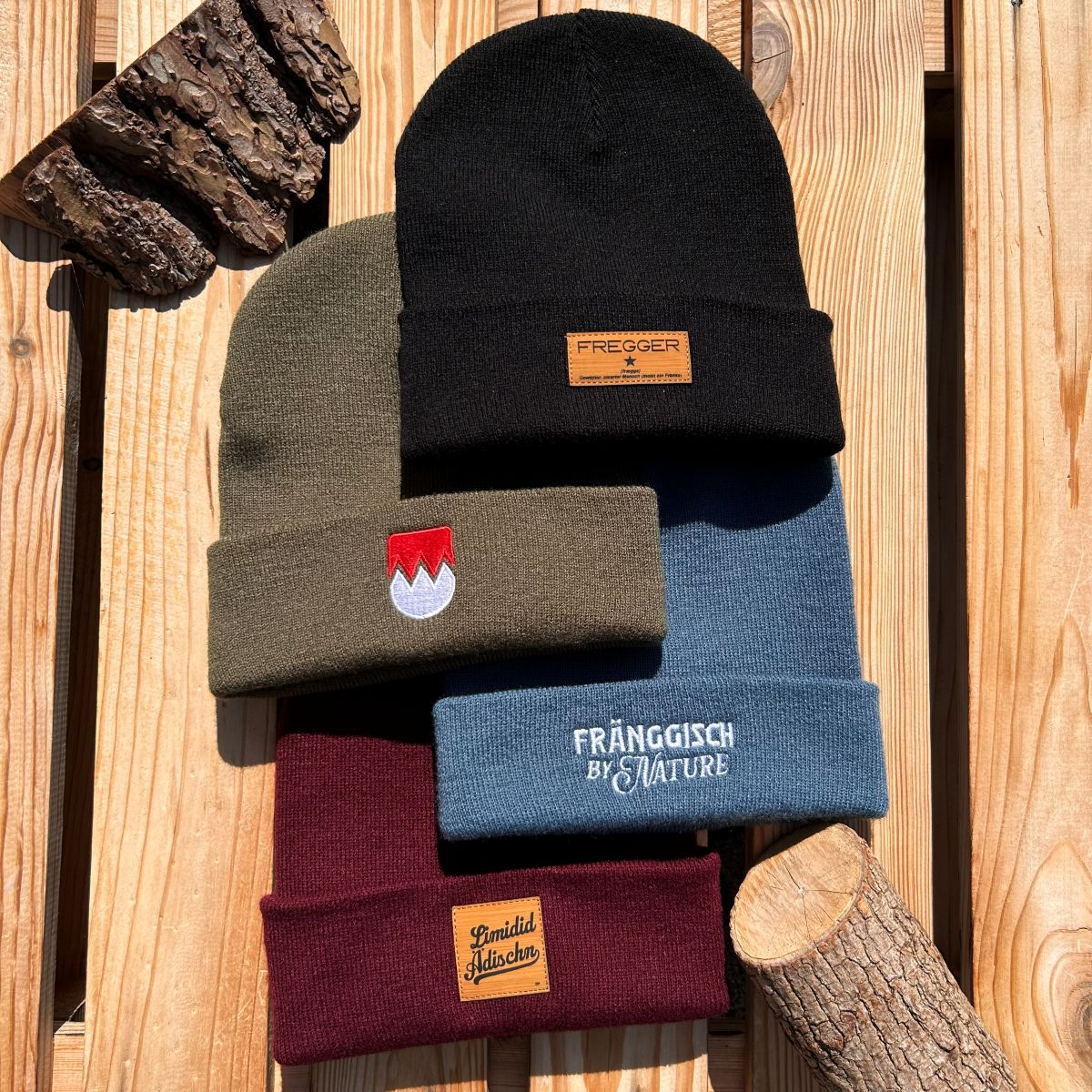 Fregger Mütze von Frankenstyle Fränkische Mützen und Beanies Fränkische Geschenke und typisch fränkische Weihnachtsgeschenke Fränkische Strickmütze Winter Männer Jungen