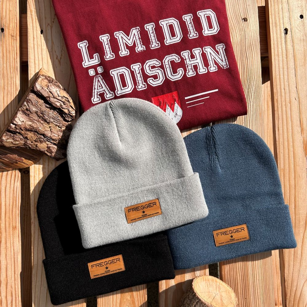 Fränkische Mütze Fregger Winter Strickmütze Frankenstyle Franken Beanie für Herren und Jungen Kinder Fränkische Geschenke und Weihnachtsgeschenke