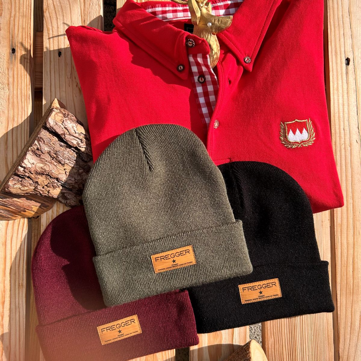 Fränkische Mütze Fregger Winter Strickmütze Frankenstyle Franken Beanie für Herren und Jungen Kinder Fränkische Geschenke und Weihnachtsgeschenke