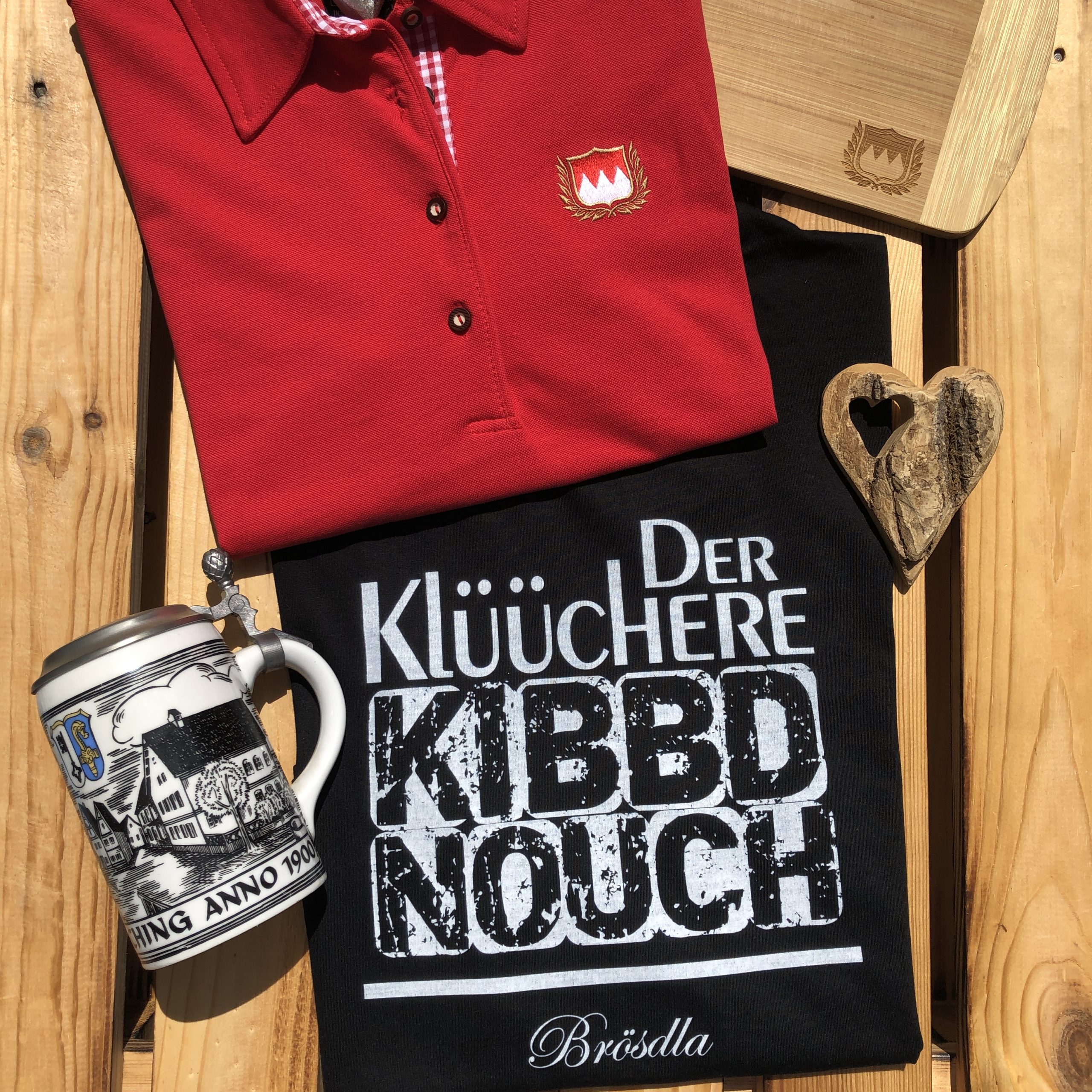 Der Klüüchere Kibbd nouch T-Shirt Frankenstyle Fränkische T-Shirts Shop Erlangen Versand