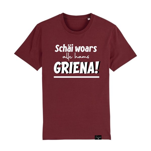 Schäi woars Alle hams Griena T-Shirt Frankenstyle