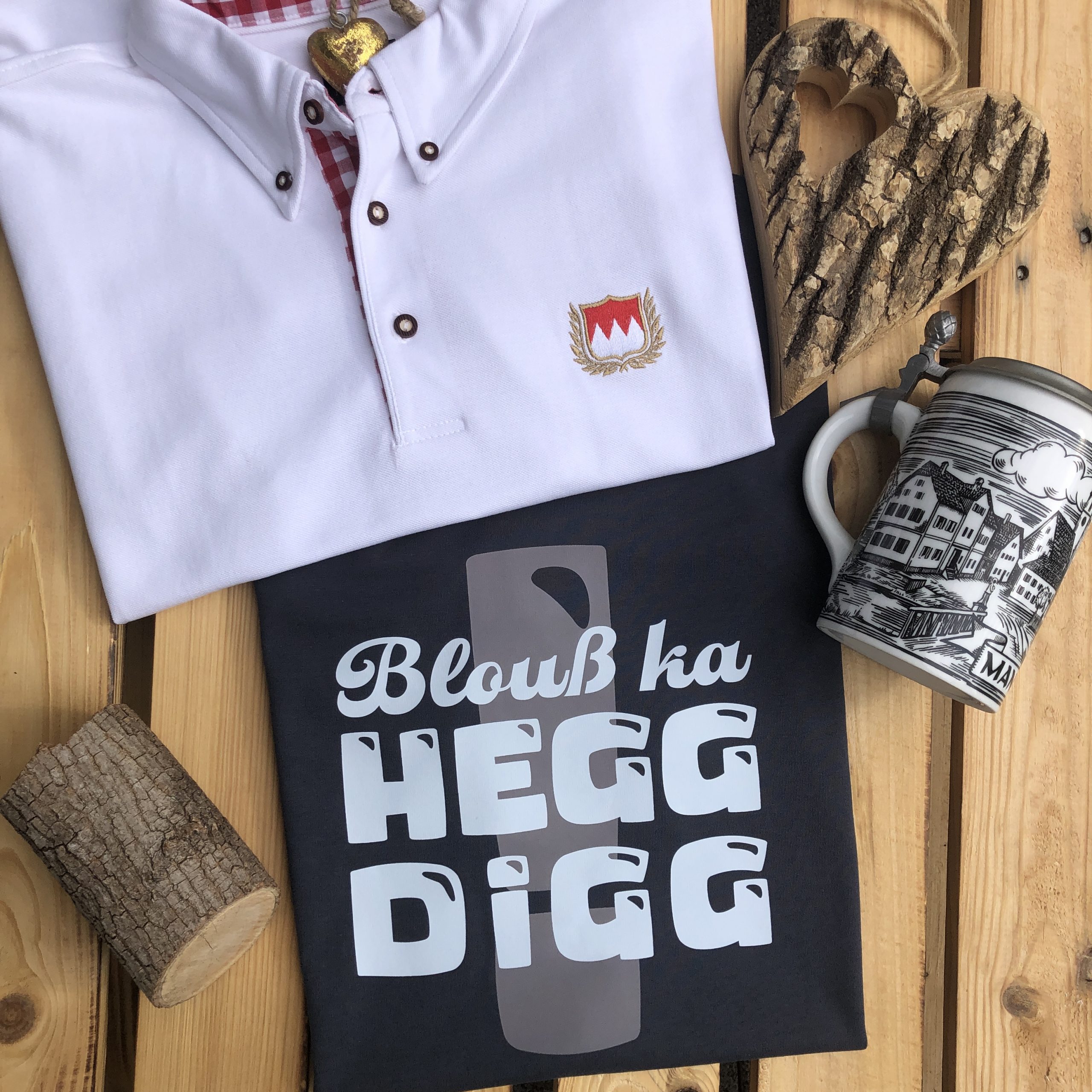 Blouß ka Heggdigg T-Shirt Frankenstyle Franken Shop Nürnberg Online Shirts