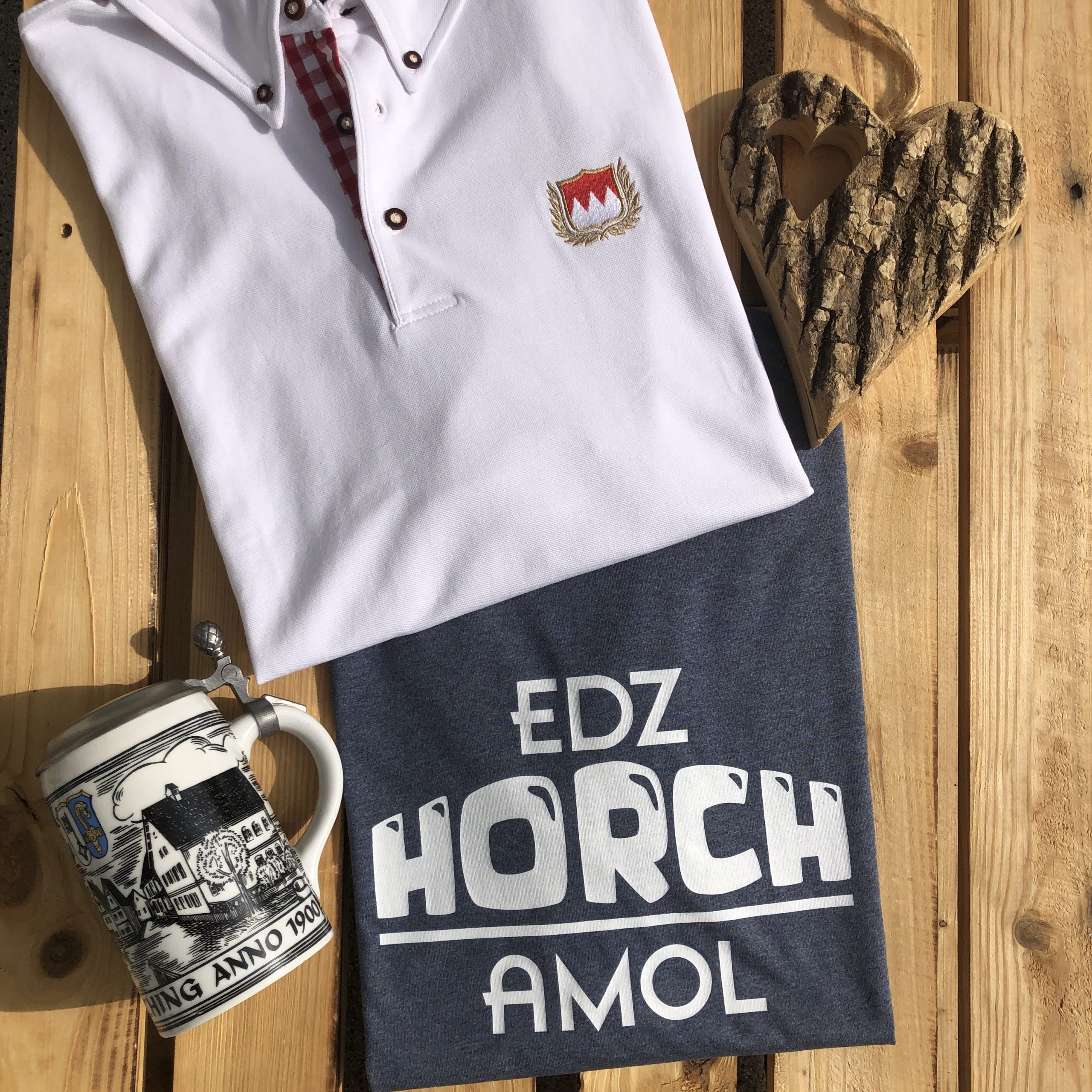 Edz horch amol T-Shirt Frankenstyle Franken Shop Bayreuth Fränkische Shirts