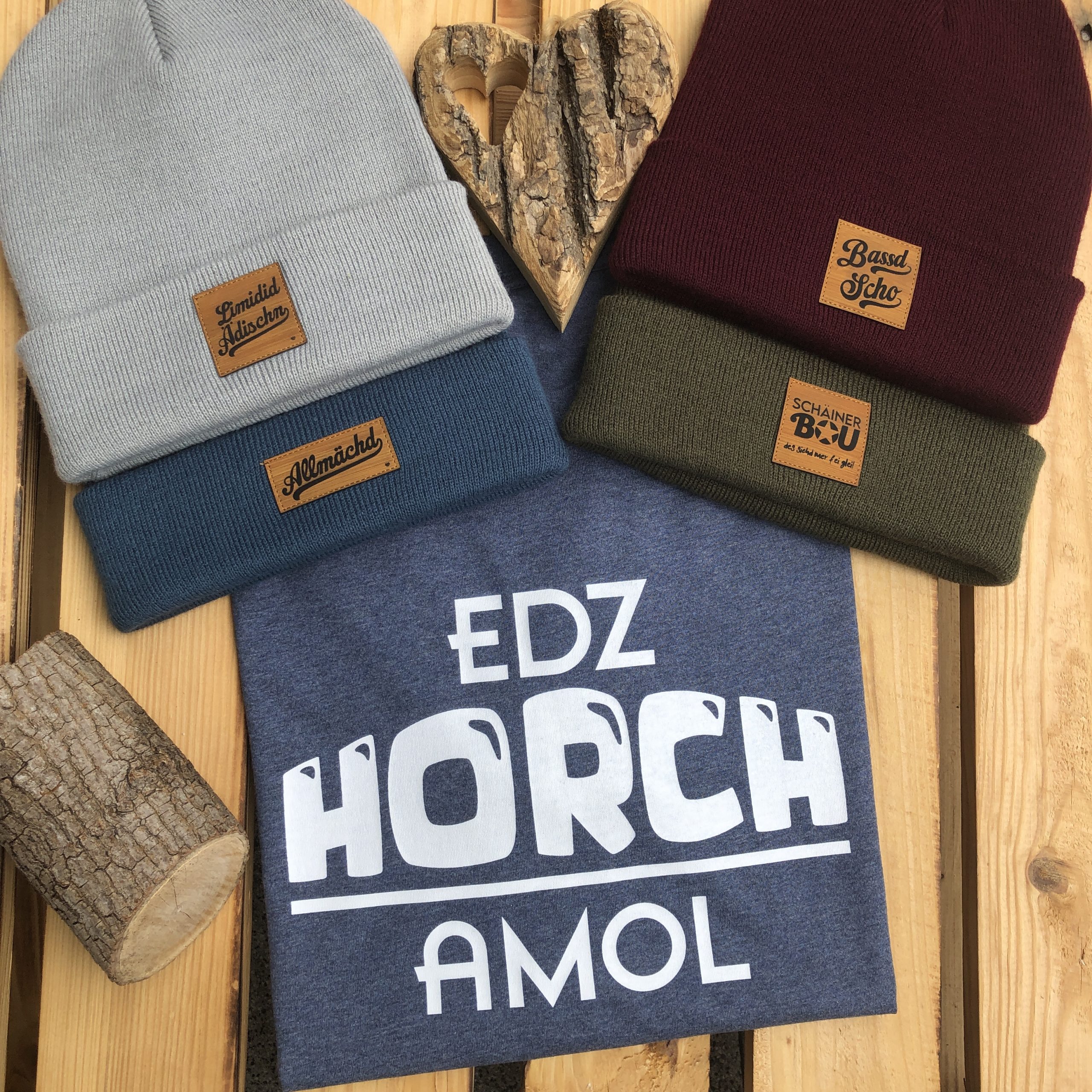 Edz horch amol T-Shirt Frankenstyle Fränkische Klamotten Shop online Artikel Franken