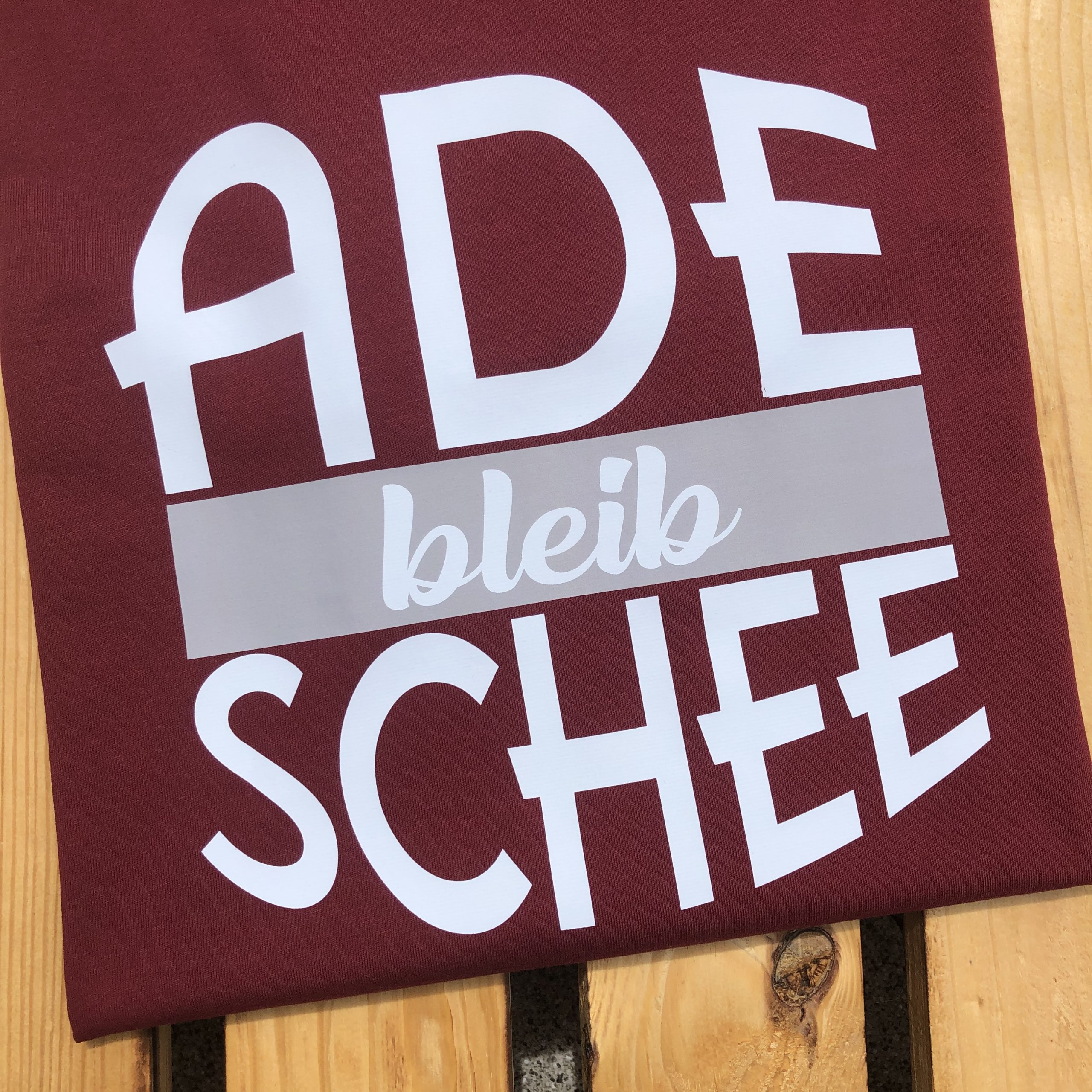 Ade bleib Schee T-Shirt Frankenstyle Fränkische Damen Shirts Nürnberg