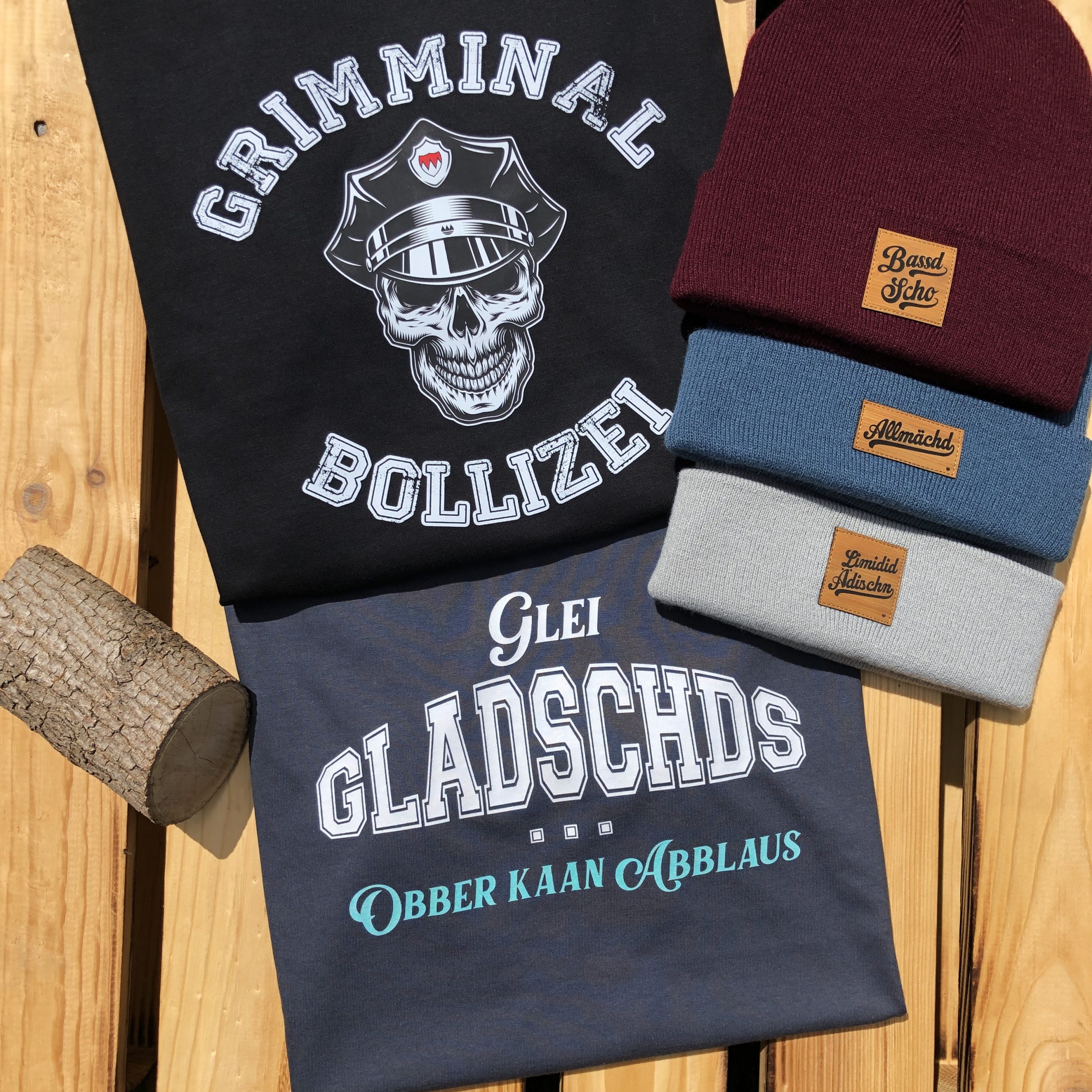 Glei Gladschds obber kaan Abblaus T-Shirt Frankenstyle Fränkische Mode Designs Rothenburg Tauber