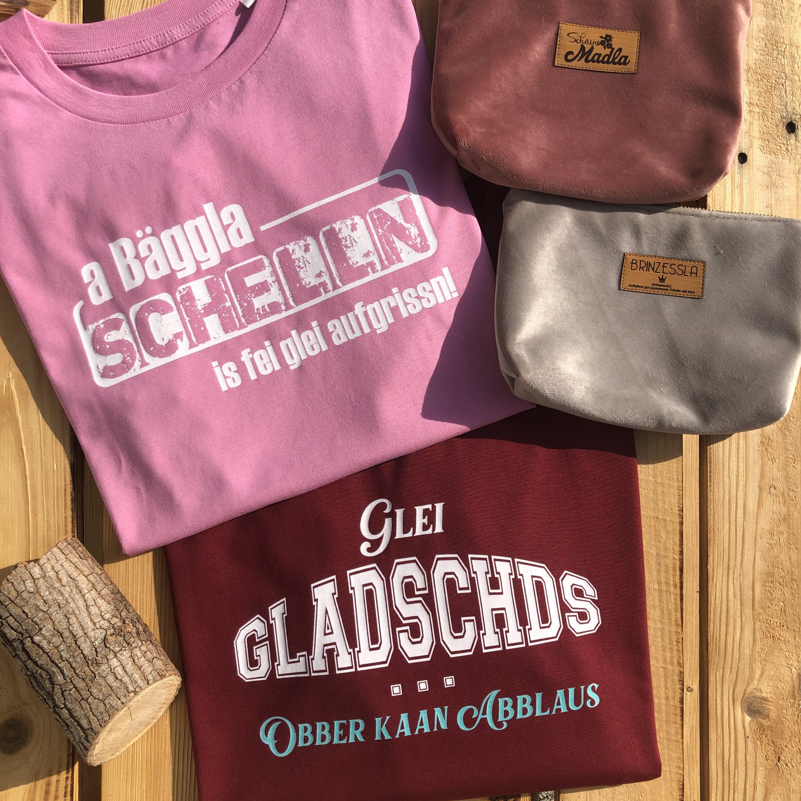 Glei Gladschds Damen T-Shirt Frankenstyle Fränkische Damen T-Shirts Shop Bamberg