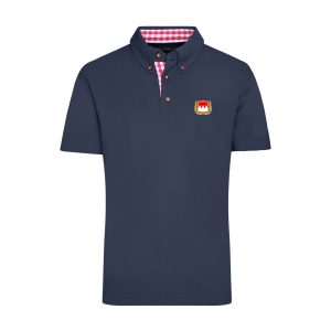 #FRANKEN DELUXE Stick Trachtenpolo Unisex - Navy