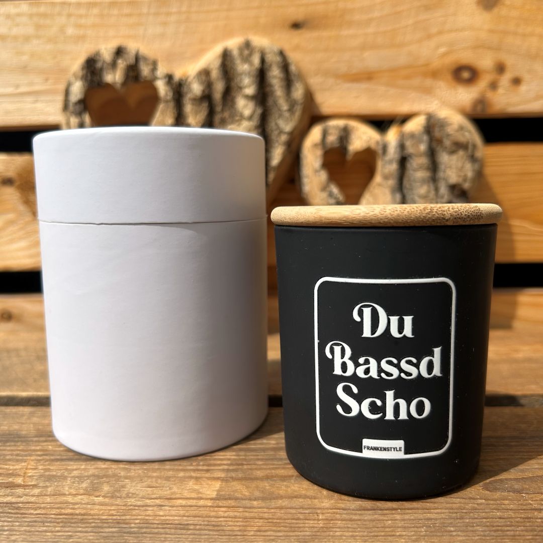 Du Bassd Scho Kerze Frankenstyle Fränkische Kerzen Fränkische Geschenke Shop Nürnberg Bamberg Coburg Erlangen Würzburg Fürth Coburg Bayreuth Duftkerzen Shop