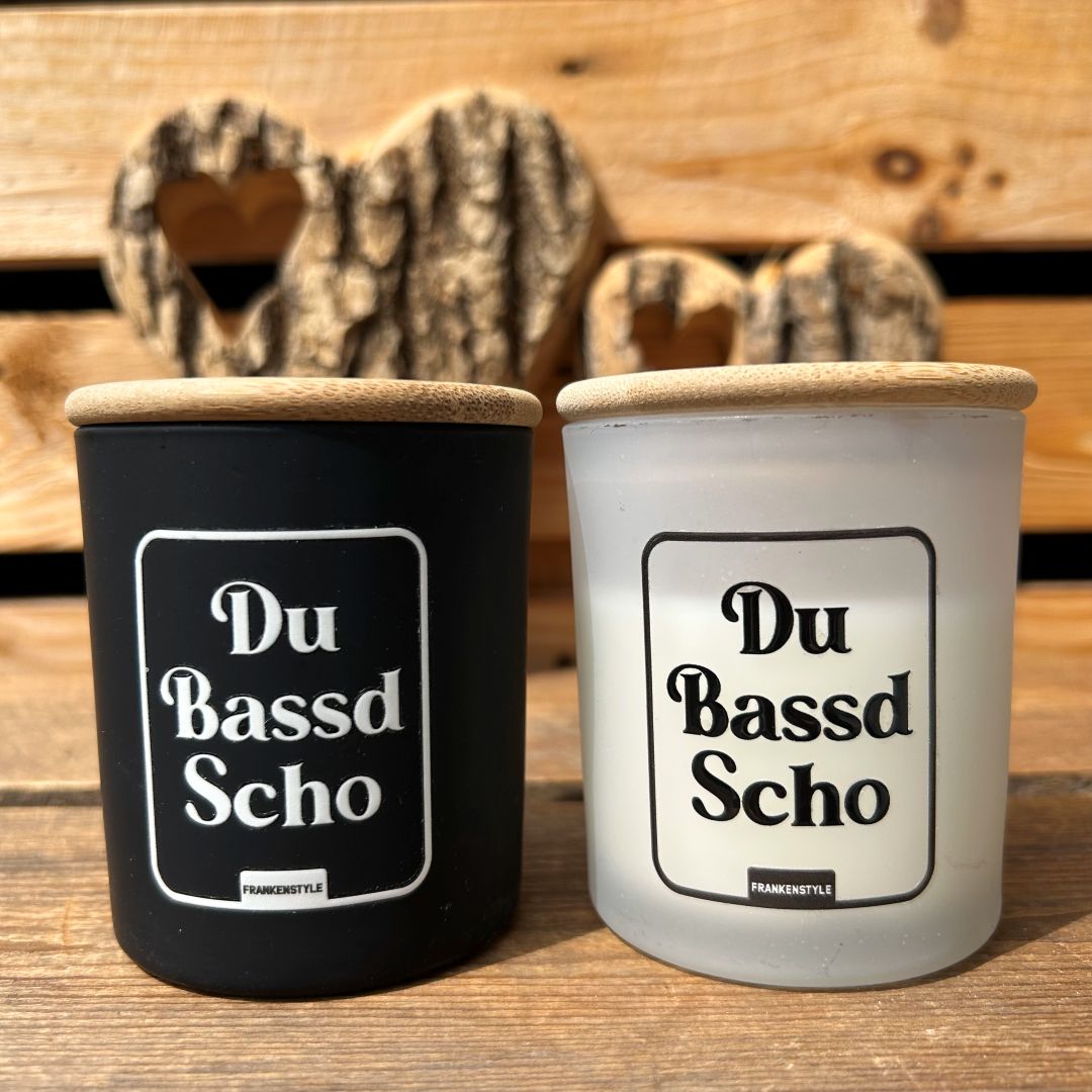 Du Bassd Scho Kerze Frankenstyle Fränkische Kerzen Fränkische Geschenke Shop Nürnberg Bamberg Coburg Erlangen Würzburg Fürth Coburg Bayreuth Duftkerzen Shop