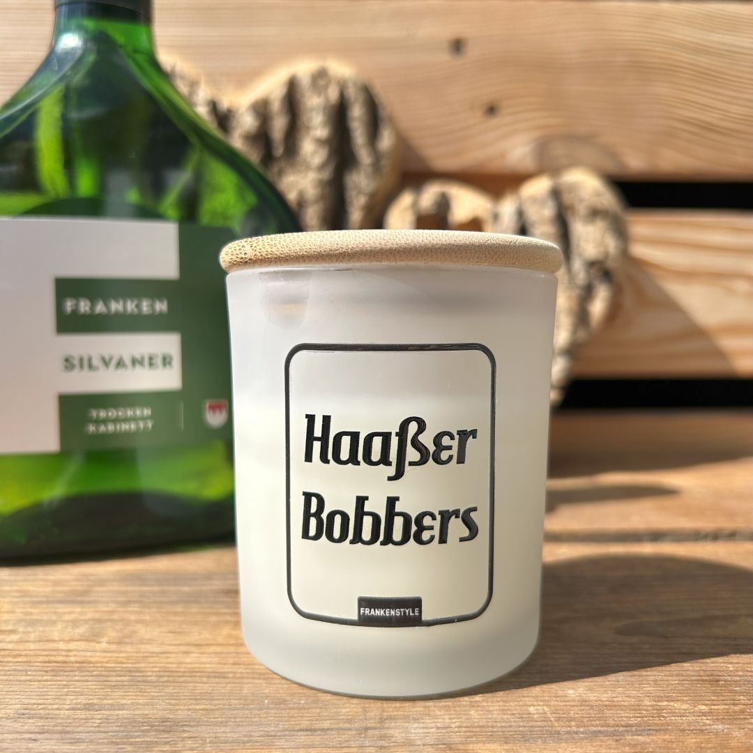 Fränkische Kerze Haaßer Bobbers Fränkische Duftkerzen Glaskerzen Spruchkerzen Nürnberg Coburg Würzburg Bayreuth Bamberg Fürth Erlangen Forchheim Shop