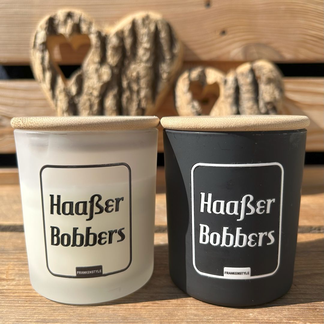 Fränkische Kerze Haaßer Bobbers Fränkische Duftkerzen Glaskerzen Spruchkerzen Nürnberg Coburg Würzburg Bayreuth Bamberg Fürth Erlangen Forchheim Shop
