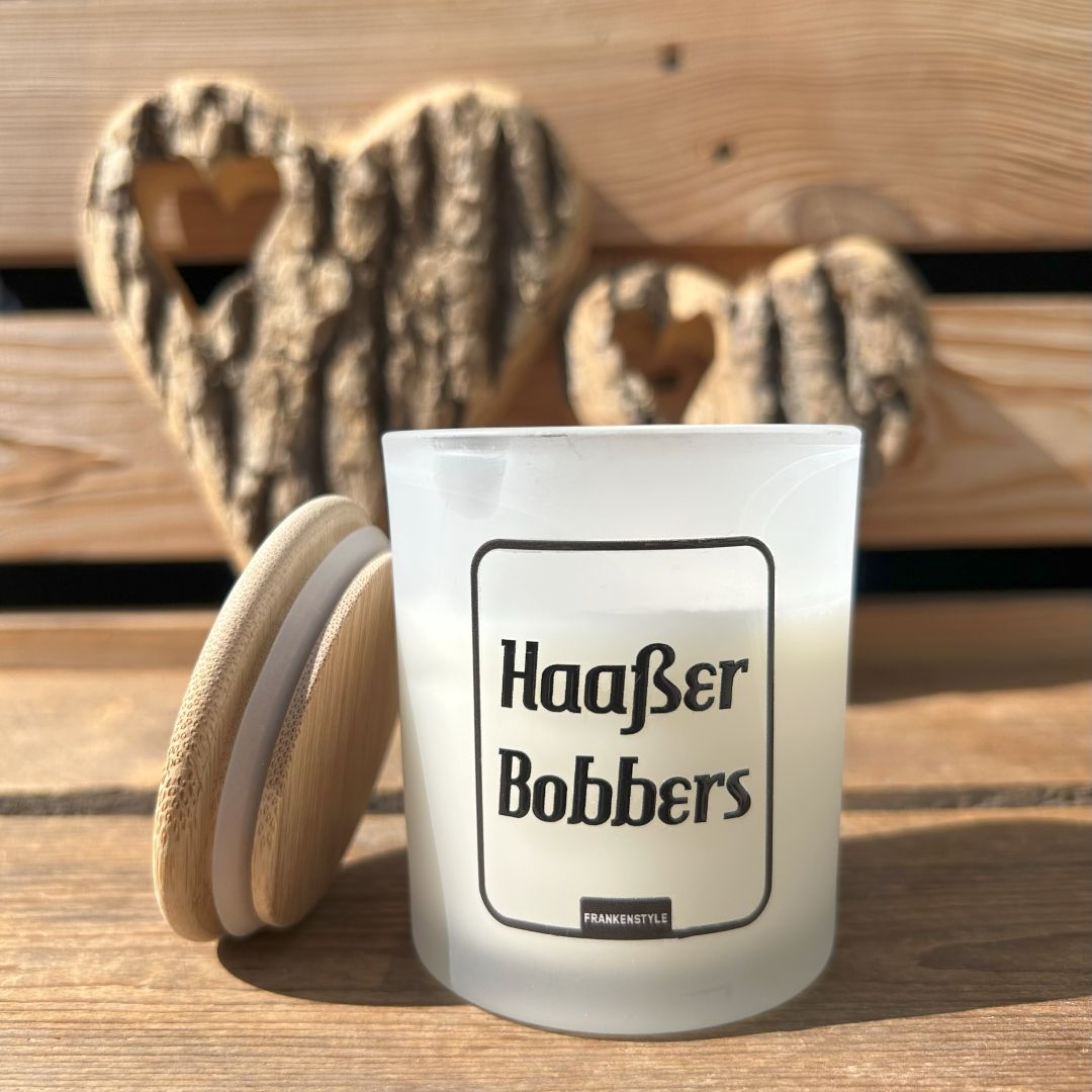 Fränkische Kerze Haaßer Bobbers Fränkische Duftkerzen Glaskerzen Spruchkerzen Nürnberg Coburg Würzburg Bayreuth Bamberg Fürth Erlangen Forchheim Shop