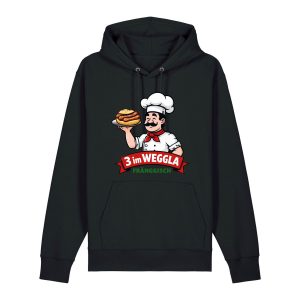 Drei im Weggla Hoodie von Frankenstyle Fränkische Hoodies und Mode aus Franken Nürnberg Erlangen Weissenburg Treuchtlingen Bamberg Coburg Bayreuth Kissingen Shop