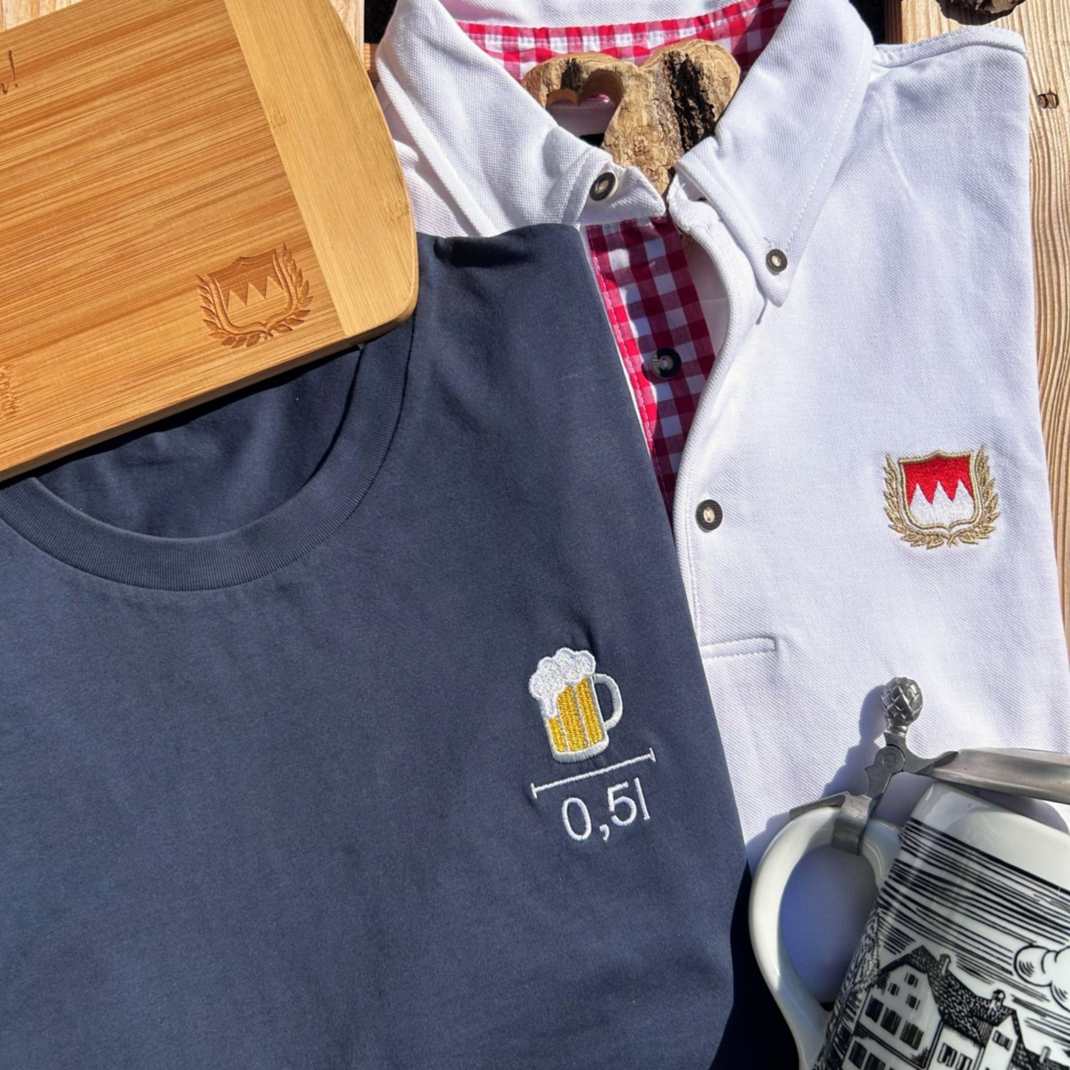 Seidla T-Shirt Bier mit Bierkrug und 0,5 Eichstrich Seidla Shirts Frankenstyle another Story annather Seidla Shirts Fränkisch Nürnberg Fürth Erlangen Würzburg Coburg Bayreuth Bamberg Mode Shop